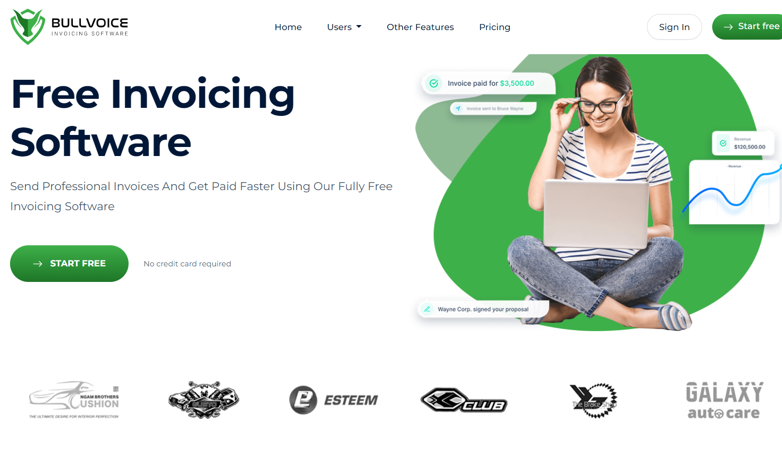 Free bullvoice invoicing software